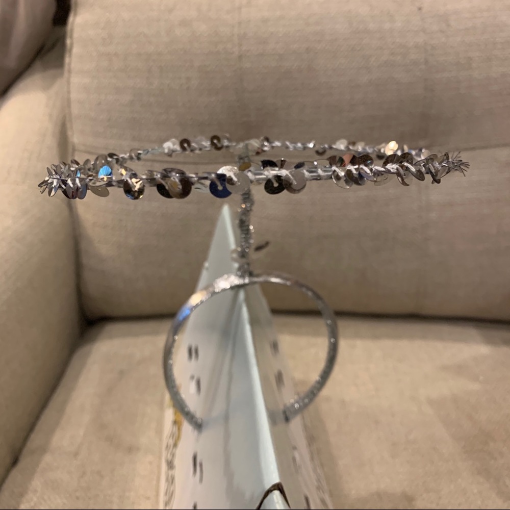 Silver Sequins Angel Halo Christmas Headband